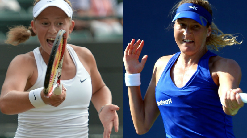 Aļona Ostapenko un Šahara Pēra
Foto: AP/Scanpix