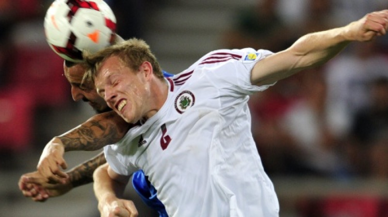 Nauris Bulvītis pret Grieķiju (0:1)
Foto: AFP/Scanpix