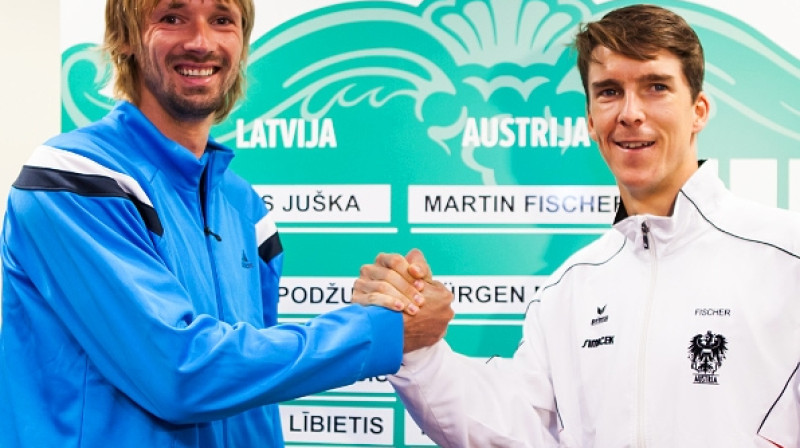 Andis Juška un Martins Fišers
Foto: Jānis Priedītis