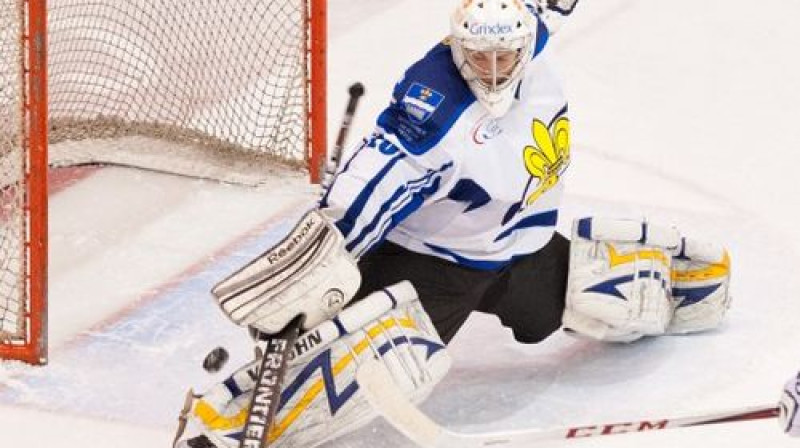 "Daugavpils" vārtsargs Deniss Kurelass
Foto: Mārtiņš Aiše
