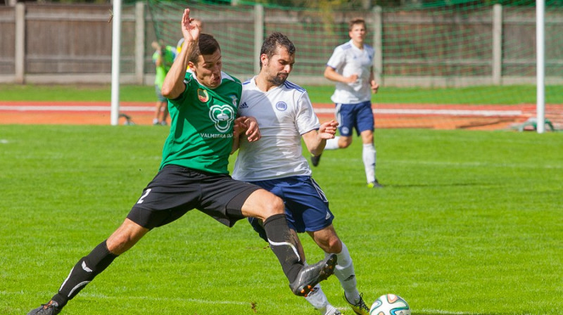 Kārlis Lācis (#2) cīņā ar pretspēlētāju
Foto: Edgars Vaivads