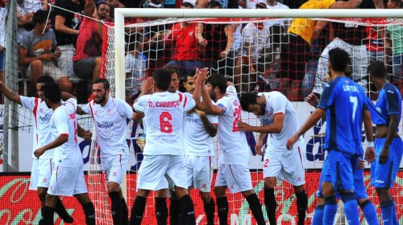 Karloss Baka tikko realizējis pendeli "Sevilla" labā cīņā pret "Getafe"
Foto: AFP/Scanpix