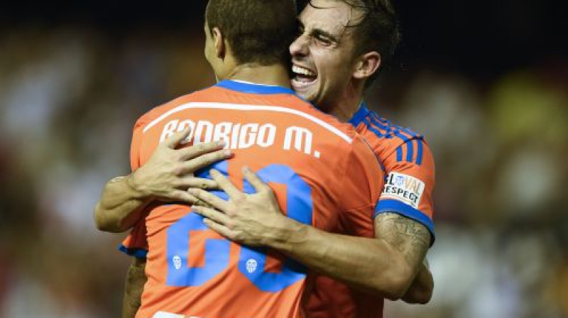 Rodrigo un Pako Alkasers guva divus no trim vārtiem
Foto: AFP/Scanpix