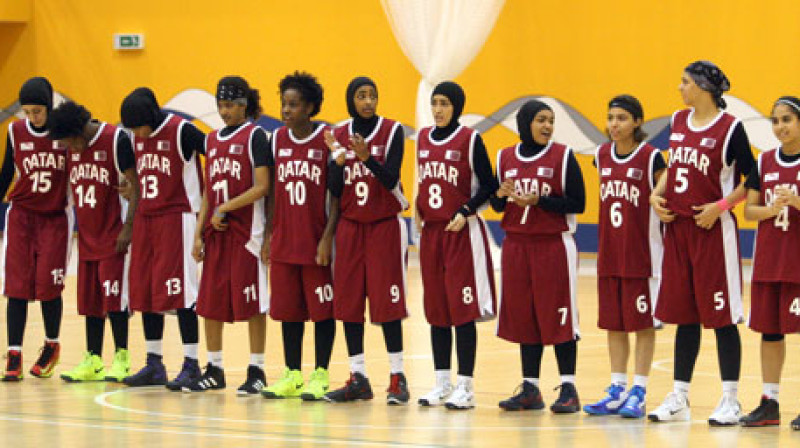 Kataras sieviešu basketbola izlase
Foto: dohastadiumplusqatar.com