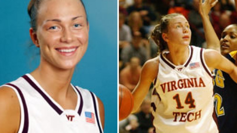 Ieva Kubliņa Amerikā 
Foto: hokiesports.com