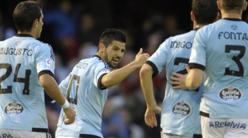 Nolito (centrā) kopā ar komandas biedriem "Celta" vienībā
Foto: AFP/Scanpix