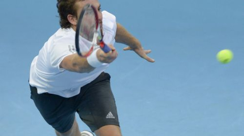 Ernests Gulbis spēlē pret Žiljēnu Beneto
Foto: AFP/Scanpix