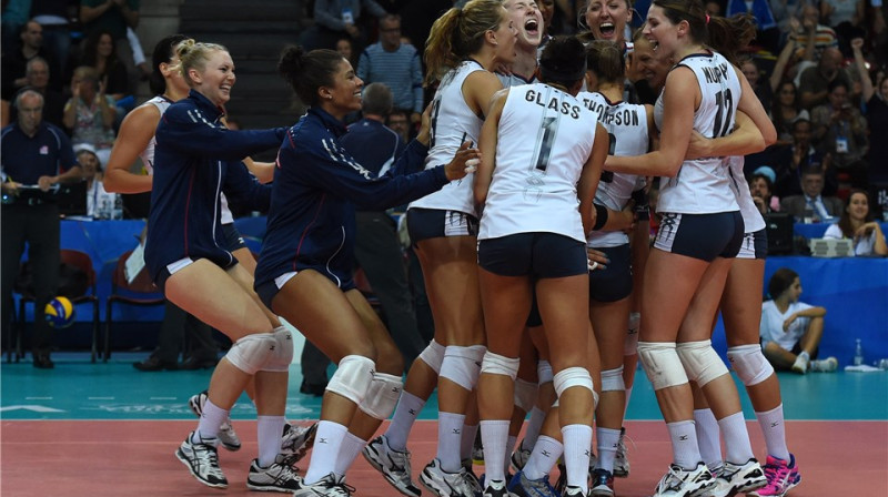 ASV izlase svin uzvaru mačā ar Krieviju 
Foto: italy2014.fivb.org