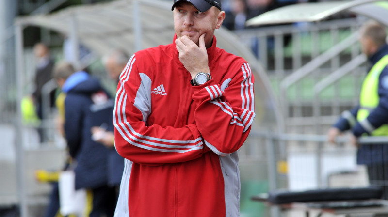 Latvijas U17 izlases galvenais treneris Igors Stepanovs
Foto: Romāns Kokšarovs/F64
