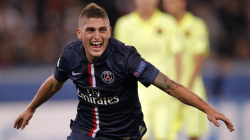 Marko Verrati guva savus pirmos vārtus PSG kreklā
Foto: AP/Scanpix