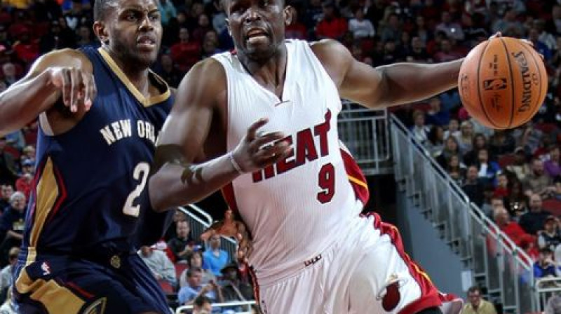 Luols Dengs savā pirmajā spēlē "Heat" kreklā
Foto: Layne Murdoch/Miami Heat