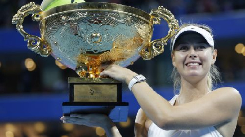Marijai Šarapovai pirmais "hard" tituls 19 mēnešu laikā
Foto: AP/Scanpix