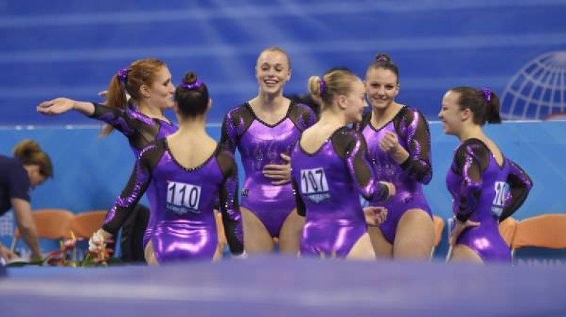 Vingrotājas pasaules čempionātā 2014
Foto: fig-gymnastics.com