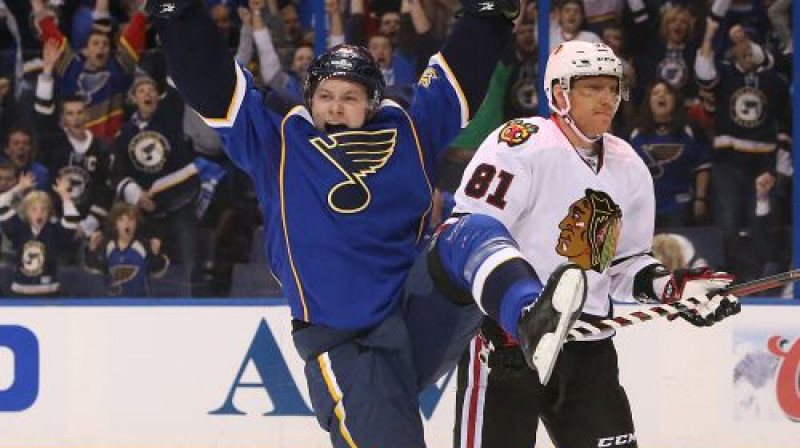 Vladimirs Tarasenko un Marians Hosa
Foto: AP/Scanpix