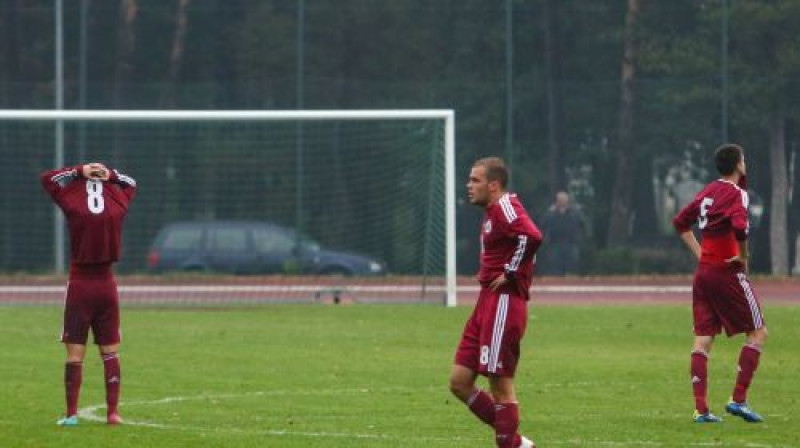 Latvijas U19 izlases puiši
Foto: Dmitrijs Suļžics/F64