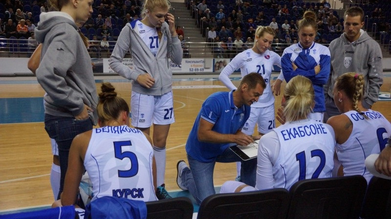 Gundars Vētra un Anete Jēkabsone-Žogota: pirmā uzvara Premjerlīgā
Foto: www.kurskbasket.ru