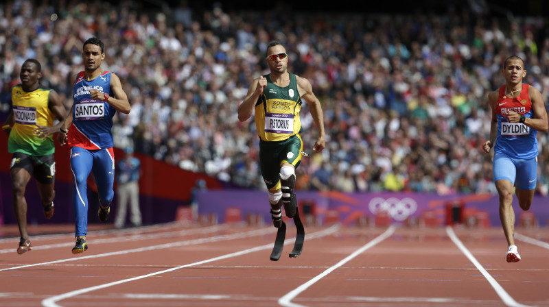 Oskars Pistoriuss olimpiskajās spēlēs (2012)
Foto: AP / Scanpix