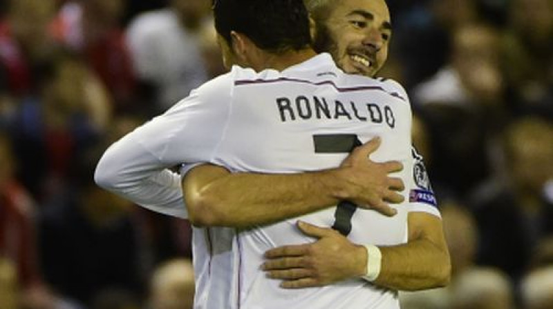 Krištianu Ronaldu un Karims Benzemā
Foto: AFP/Scanpix