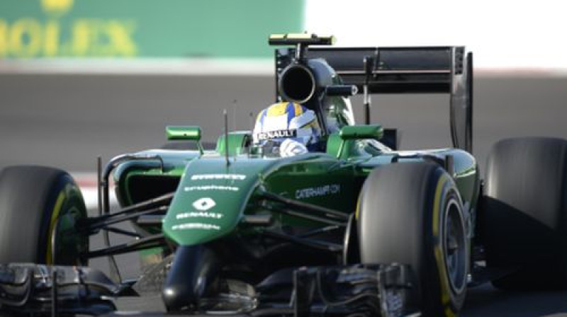 "Caterham" pilots Markuss Eriksons
Foto: AFP/Scanpix