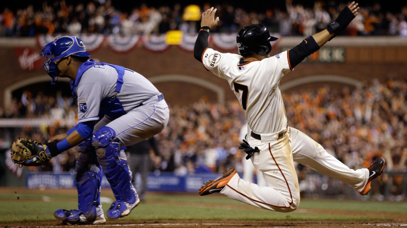 Gregors Blanko sasniedz mājas plati
Foto: AFP/Scanpix