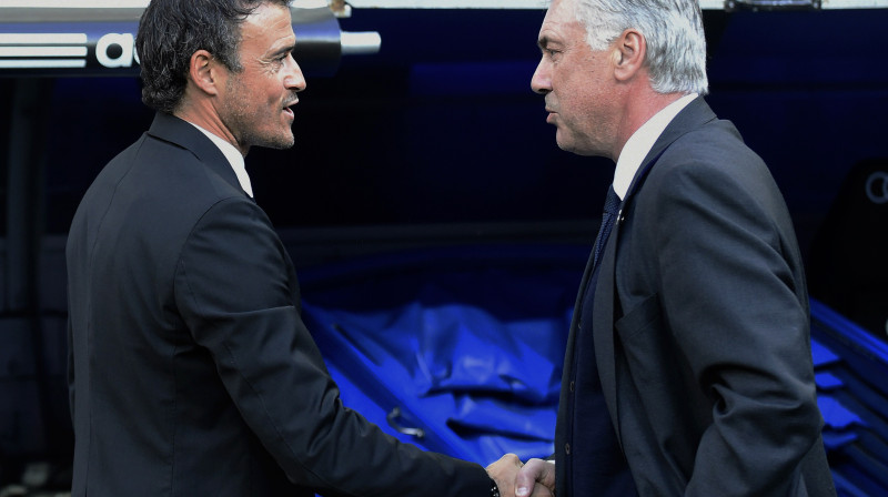 Luiss Enrike un Karlo Ančeloti
Foto: AFP/Scanpix