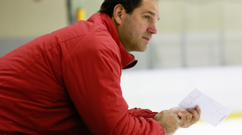 Ģirts Ankipāns, Latvijas U20 hokeja izlases galvenais treneris
Foto: Kaspars Volonts