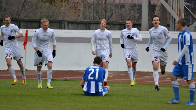 Jelgavas futbolisti līksmo
Foto: Mārtiņš Jankovskis