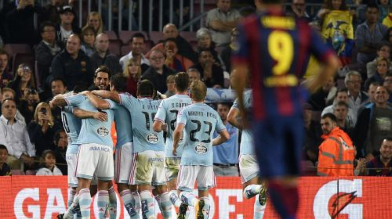 Luiss Svaress noskatās uz priecīgo "Celta"
Foto: AFP/Scanpix