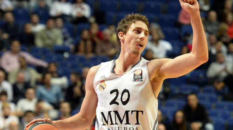 "Real Madrid" aizsargs Džeisijs Kerols (Utah State)
Foto: AFP/Scanpix
