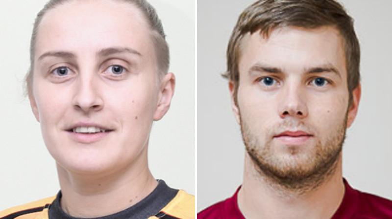 Edīte Bankava un Edijs Hammers
Foto: floorball.lv