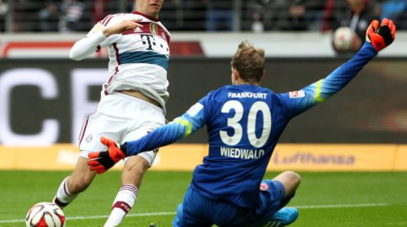 "Hat-trick" autors Tomass Millers
Foto: AFP/Scanpix