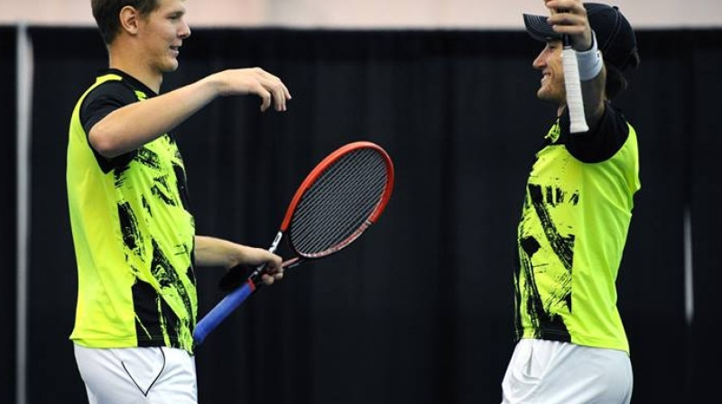 Miķelis Lībietis un Hanters Rīse
Foto: Tennessee Volunteers Tennis