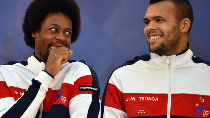 Franči pirms fināla jautrā noskaņojumā
Foto: AFP/Scanpix