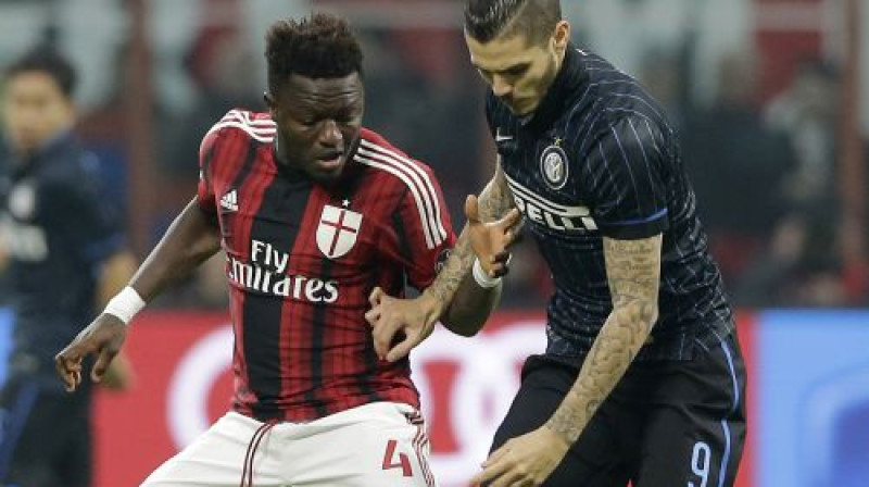 Sulijs Muntari un Mauro Ikardi
Foto: AP/Scanpix