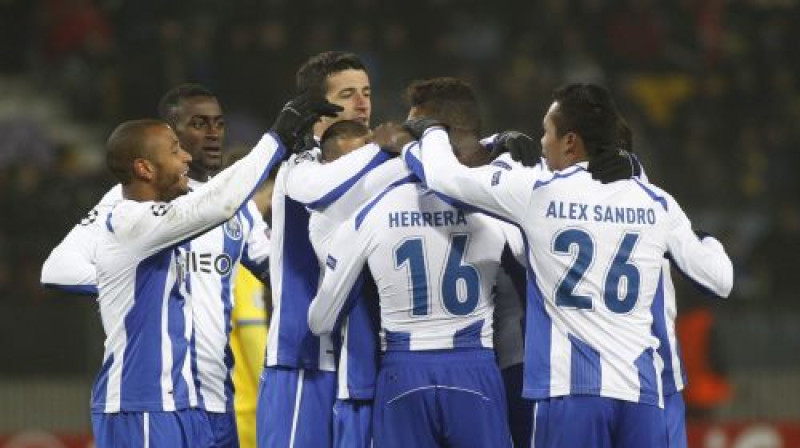 "Porto" futbolisti atzīmē panākumu Baltkrievijā
Foto: AP/Scanpix