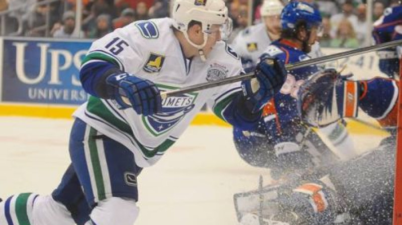 Priekšplānā Ronalds Ķēniņš
Foto: Lindsay A. Mogle/Utica Comets
