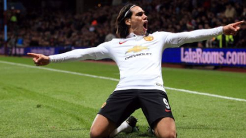 Radamels Falkao pēc vārtu guvuma
Foto: PA Wire/Scanpix