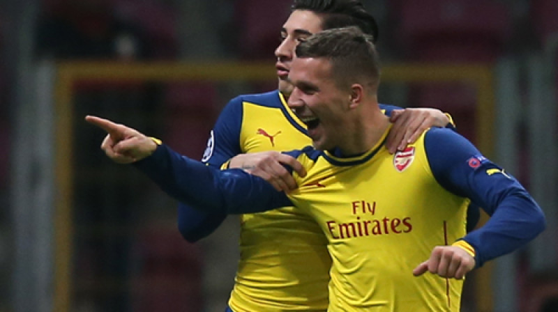 Lukašs Podoļskis vēl "Arsenal" kreklā
Foto: AP/Scanpix