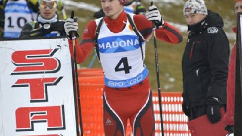 Arvis Liepiņš debitē biatlonā
Foto: Latvijas Biatlona federācija