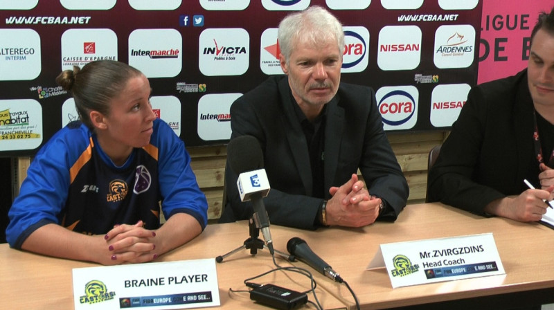 Ainars Zvirgzdiņš preses konferencē
Foto: basketfeminin.com