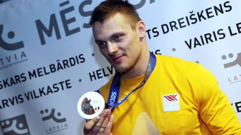 Olimpiskais vicečempions Daumants Dreiškens 
Foto: www.la.lv