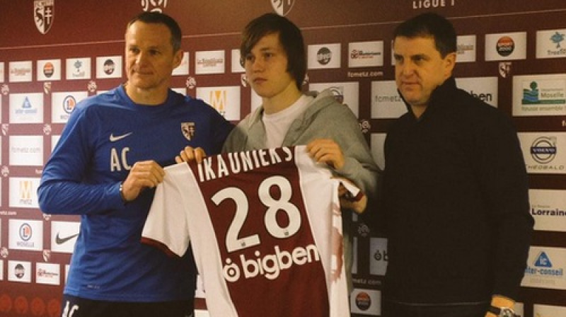 Albērs Kartjē, Jānis Ikaunieks un Filips Gajo
Foto: MoselleSport.fr