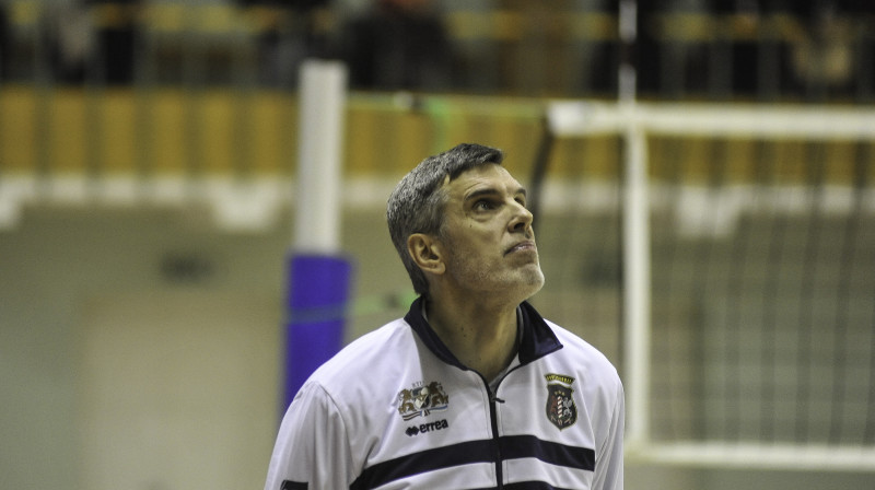 RTU/"Robežsardze" galvenais treneris Raimonds Vilde.
Foto: Gints Ivuškāns/f64