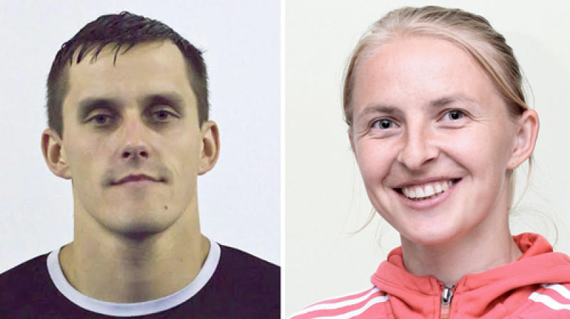 Atis Blinds un Zeltīte Bankava
Foto: floorball.lv
