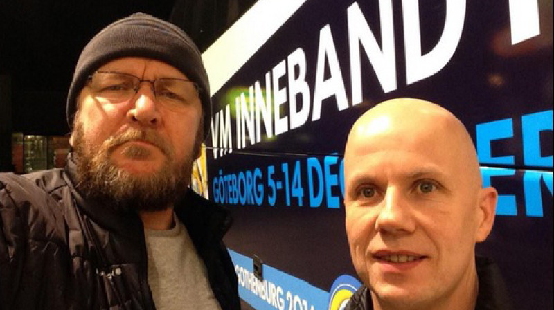 Īro Parviainens (no kreisās) un Kristians Bjorkstens
Foto: twitter.com