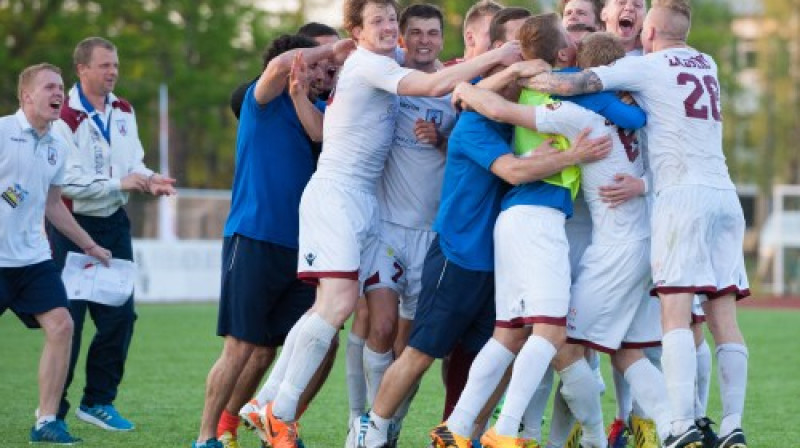 "Jelgava" pēc triumfa kausā
Foto: Romāns Kokšarovs/F64