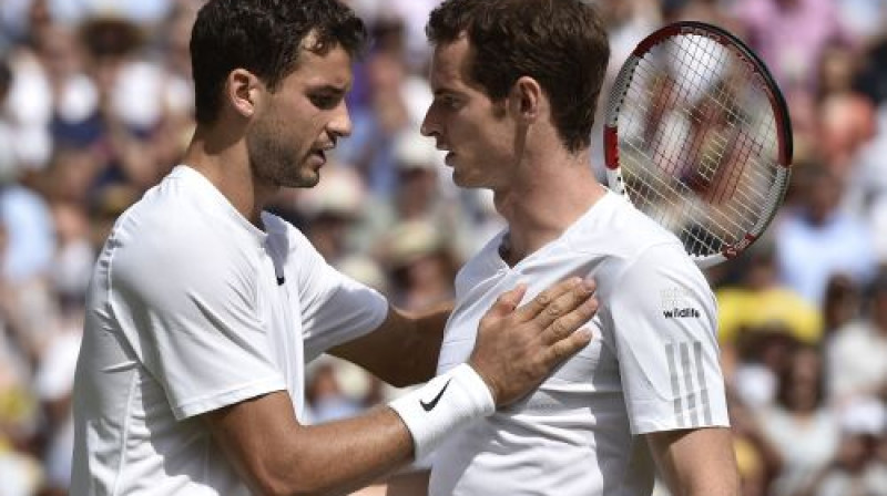 Endijs Marejs un Grigors Dimitrovs
Foto: AFP/Scanpix