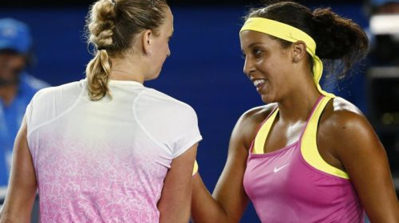 Petra Kvitova šodien bija bezspēcīga pret Medisonu Kīsu
Foto: Reuters/Scanpix