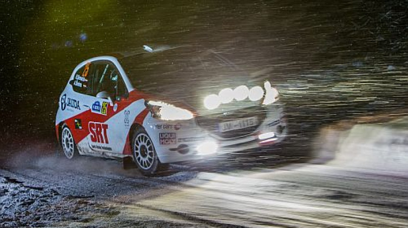 Ralfs Sirmacis rallija "Sarma" nakts posmā
Foto: Jānis Asaris