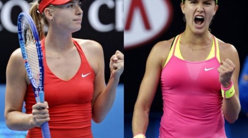 Maša Šarapova un Džīnija Bušāra
Foto: AFP/Scanpix